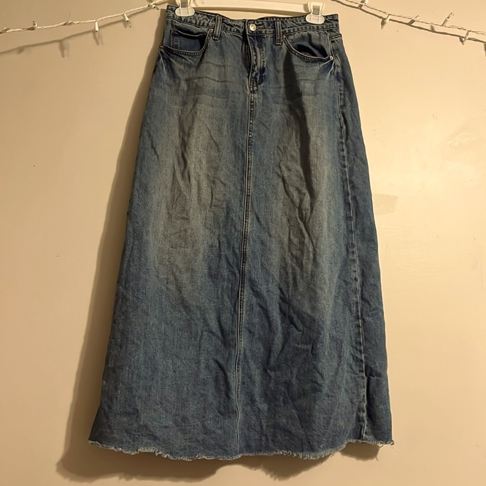 Ashley Mason maxi jean skirt